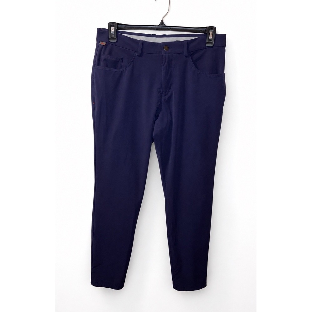 KJUS Iver Golf Pants Mens 34x30 Stretch Performance Tailored Fit Navy Blue